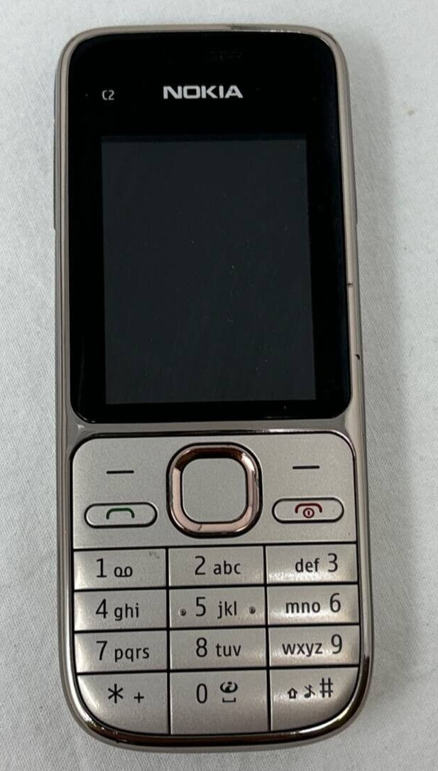 Nokia C2-01 Cell Phone Bar Vintage Keyboard Micro USB 2.0 Stereo FM Radio READ