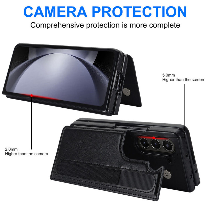 For Galaxy Z Fold 5 5G Case with S Pen Holder, Wallet Case, RFID Lock, Card Slot