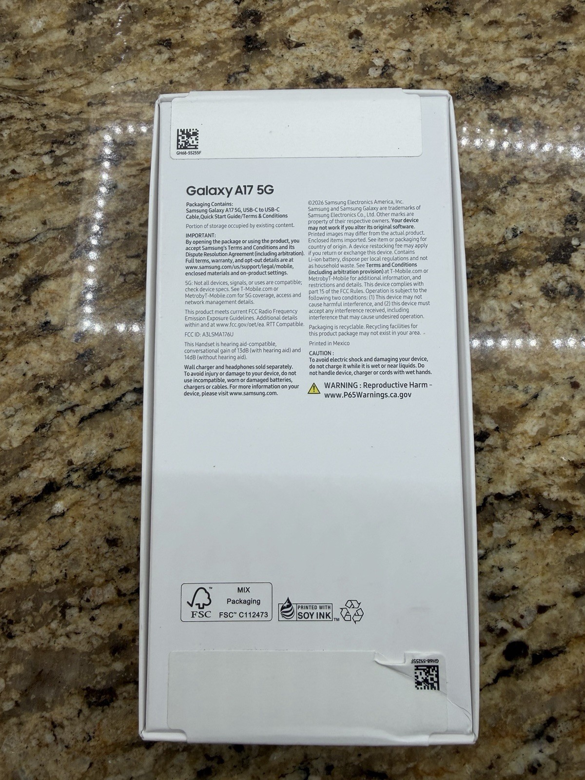 NEW Samsung Galaxy A17 5G Black (SM-A176U) Metro By T-Mobile / T-Mobile only