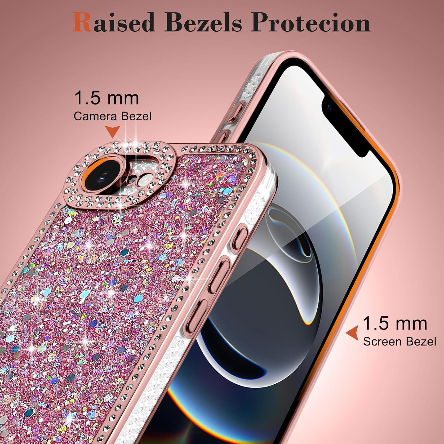 iPhone 17e/16e Case Glitter, Luxury Shiny Bling Sparkly Phone Cover for Women Gi