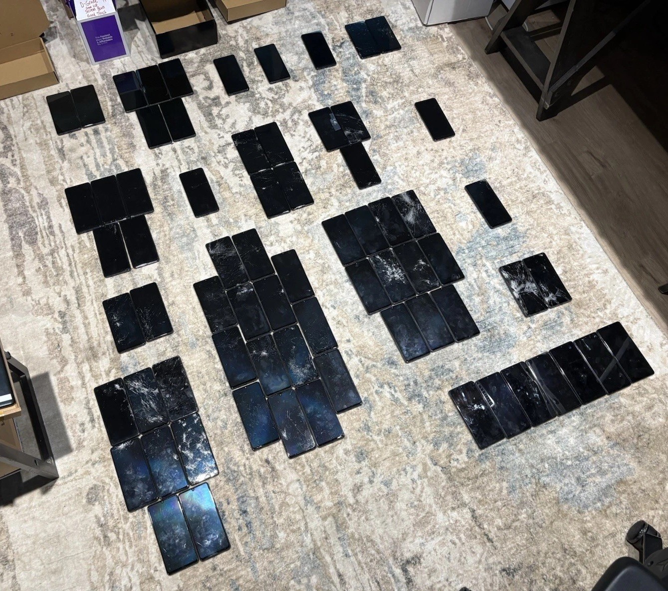 Lot of 43 Samsungs Galaxy A42 5G UNLOCKED – 128 GB – Prism Dot Black