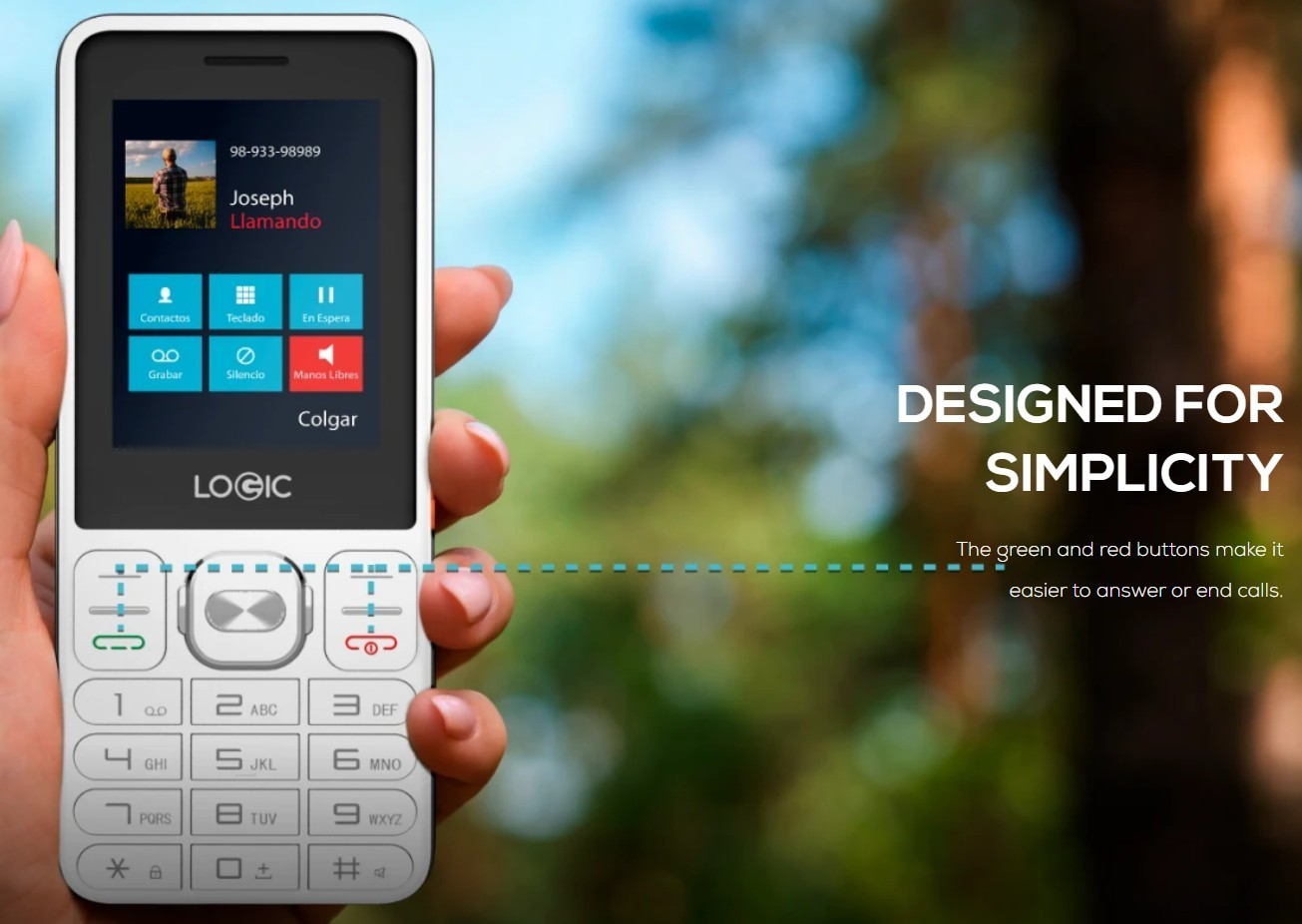 Logic B10L 4G VoLTE Dual SIM Senior GSM Unlocked Keypad Dumb Phone – Black