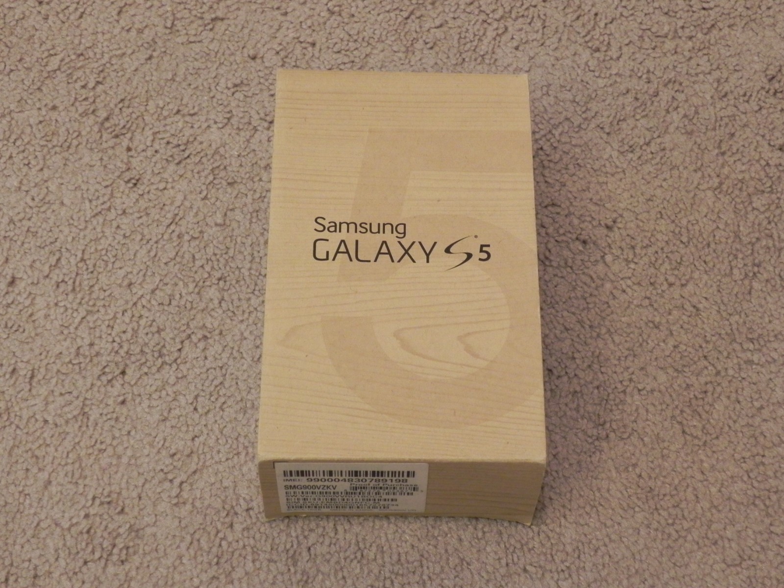 Samsung Galaxy S5 SM-G900V UD 16GB Smartphone Black in Original Box