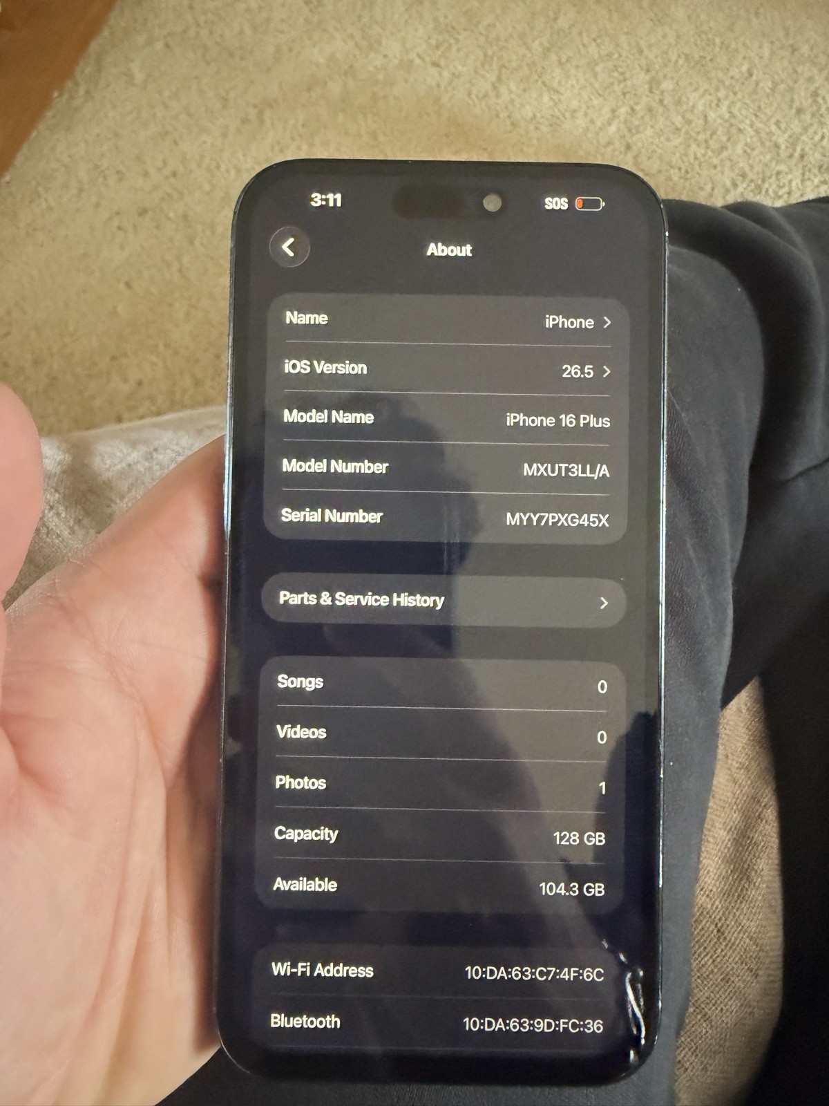 Apple iPhone 16 Plus 128GB 5G Factory Unlocked Dual SIM Black