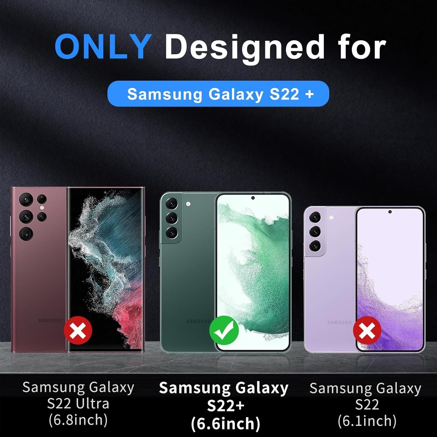Samsung Galaxy S22 Plus Case – Shockproof Magnetic Tough Rugged Protective Case