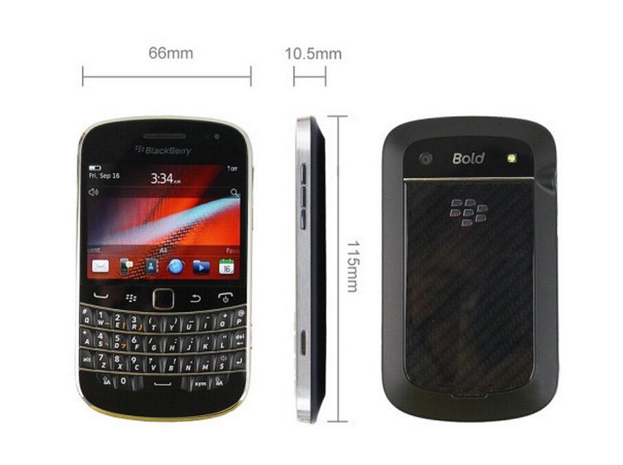 Unlocked Original BlackBerry 9900 Bold Touch Mobile Phone 8GB 3G 5MP Smartphone