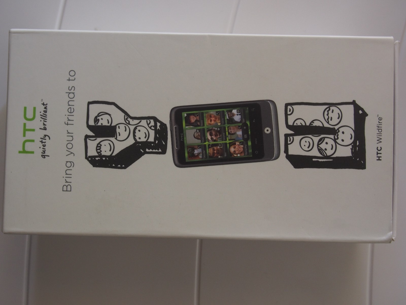 HTC ADR6225 Wildfire Silver/Black CDMA Phone Alltel network AS IS