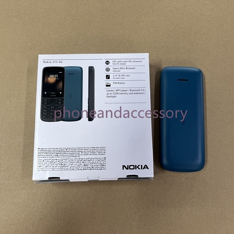 Unlocked Nokia 215 4G Dual SIM 2.4 Inch Bluetooth FM Radio 1150mAh Global phone