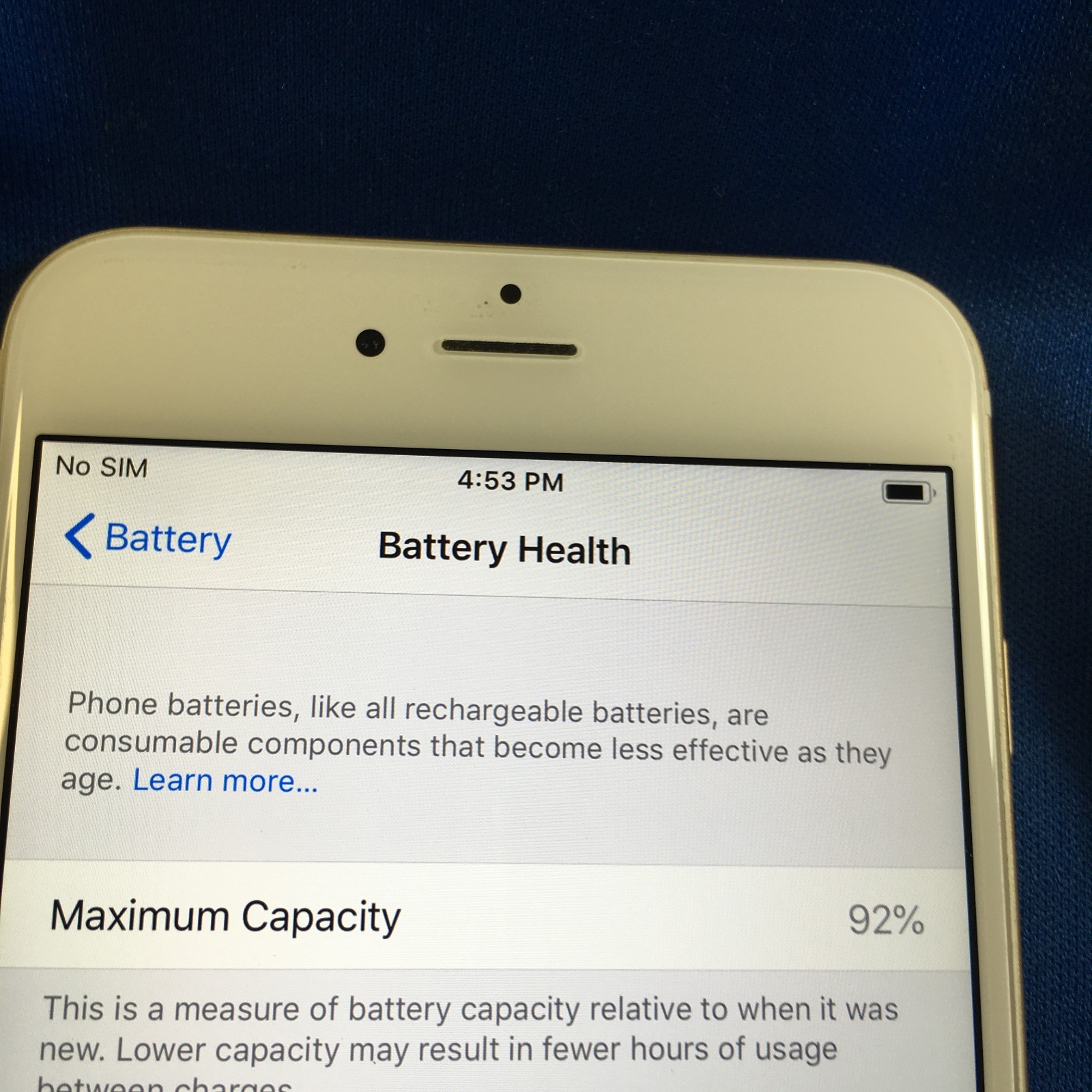 Apple iPhone 6 Plus 64GB Fully Unlocked Model A1522 Gold (o2m)