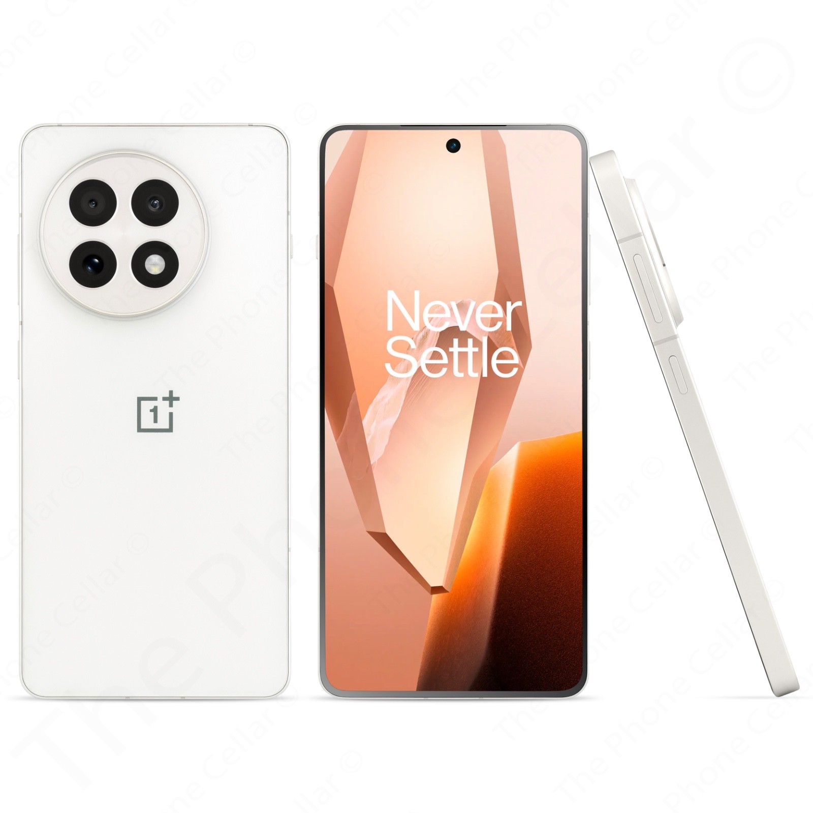 OnePlus 13R CPH2647 2025 Unlocked 6.78″ 256GB 50MP WiFi 7 5G Astral Trail White