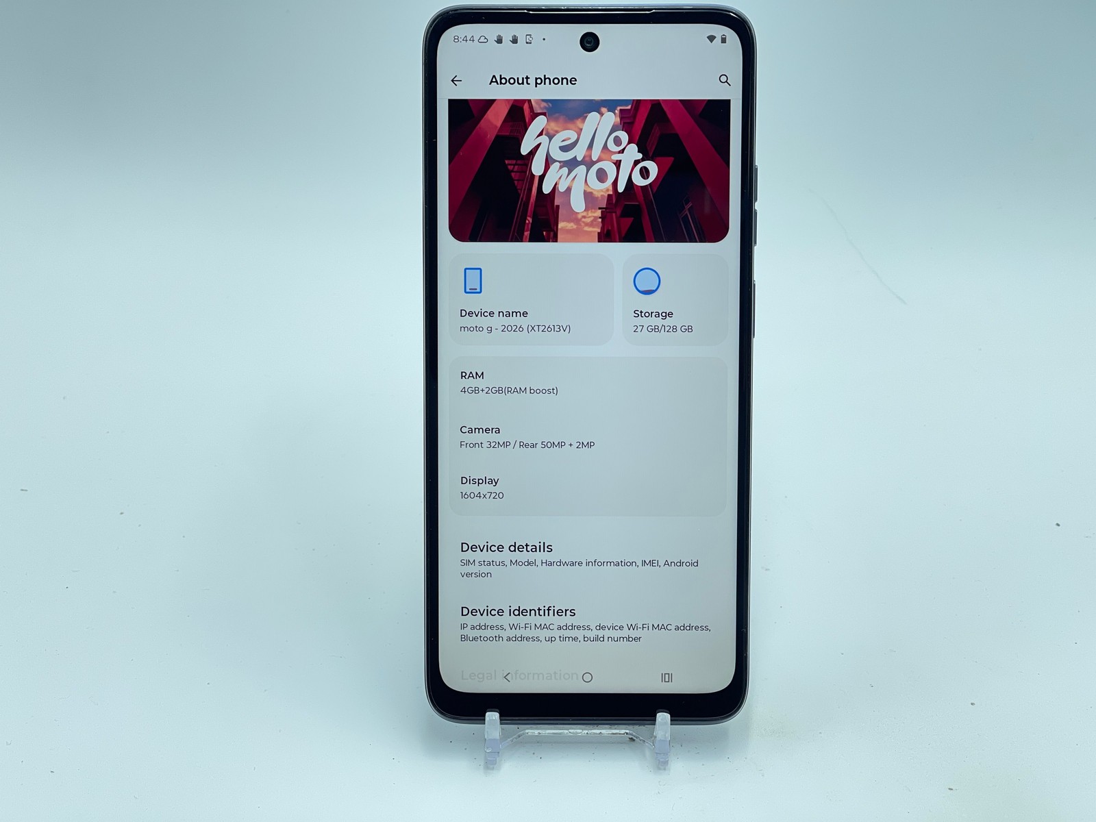 Motorola G Play 128GB XT2613V (Unknown) Blue (E-0206)
