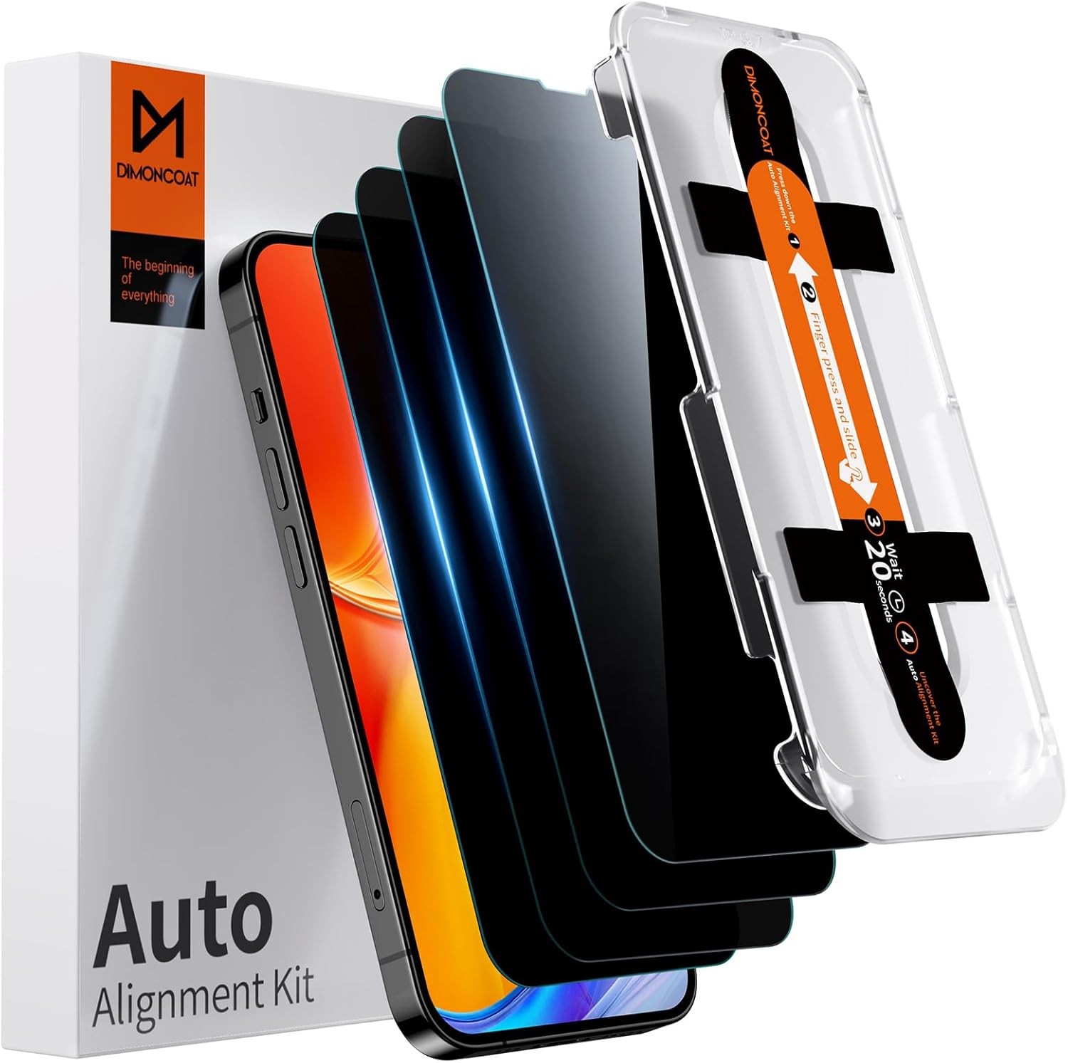 4PCS Privacy Screen Protector & Tempered Glass Film for iPhone 13 Pro Max/14 Plu