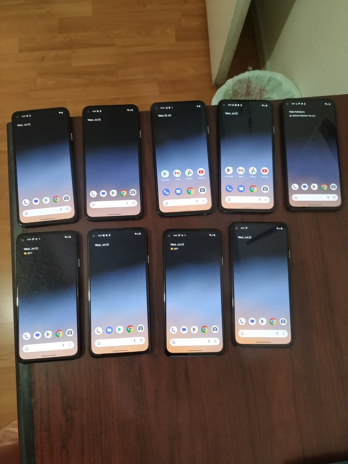 Lot of 9 Google Pixel 4a 5G 128GB Just Black good