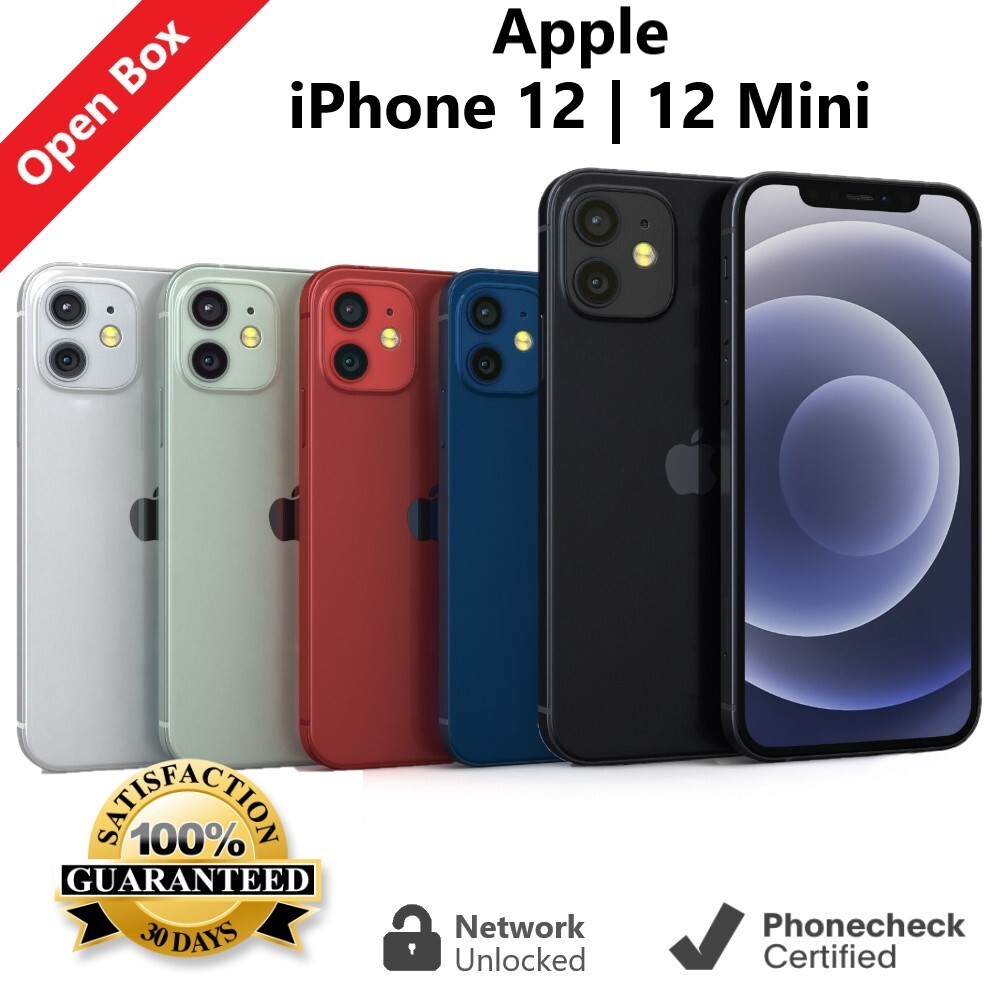 Apple iPhone 12 | 12 mini 64GB | 128GB | 256GB (Unlocked AT&T Verizon T-Mobile)
