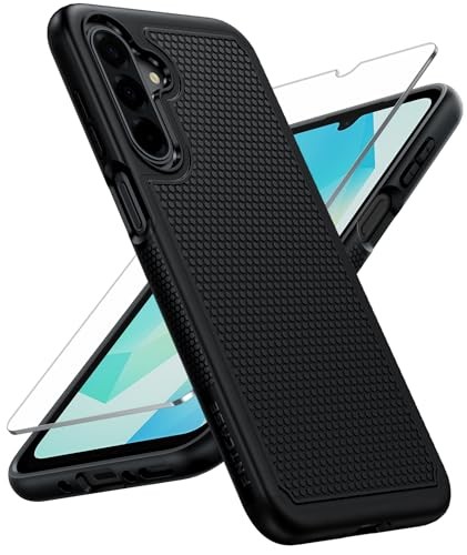 for Galaxy A17/A16 5G Phone Case, Samsung A17 Drop Protection – Black TPU+PC