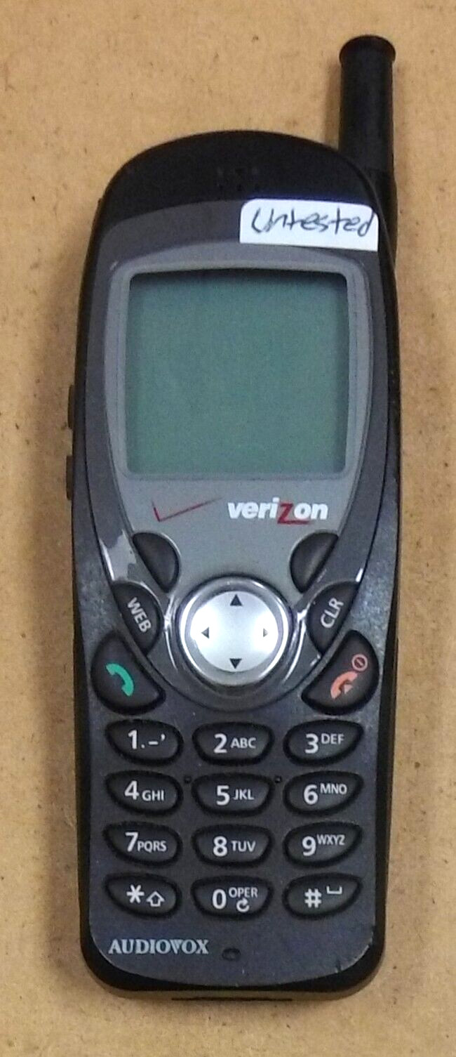 Audiovox CDM-8100BA / CDM8100 – Black ( Verizon ) Very Rare Phone – Untested