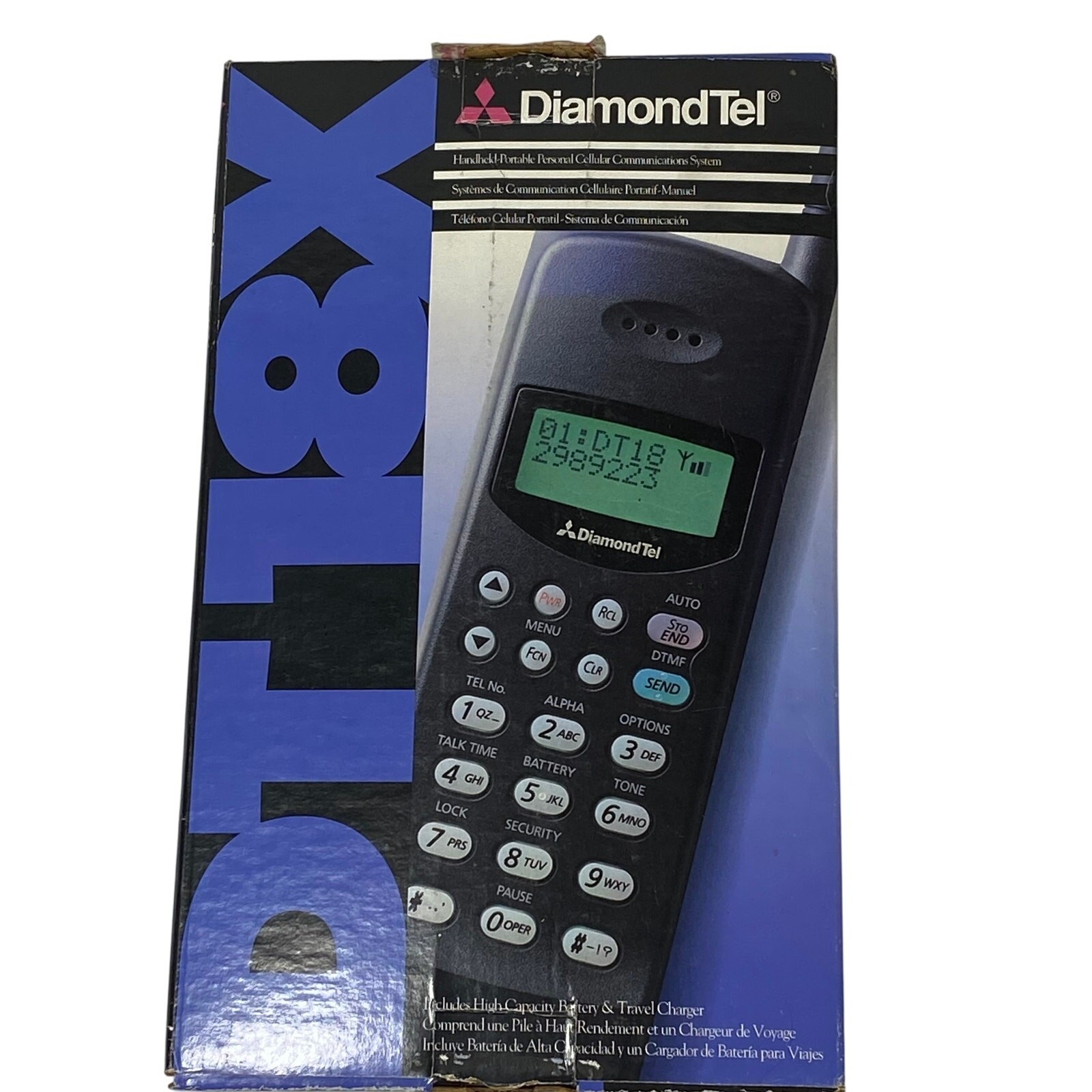 Mitsubishi Mobile Phone Radio MT-1096 Leather Original Box
