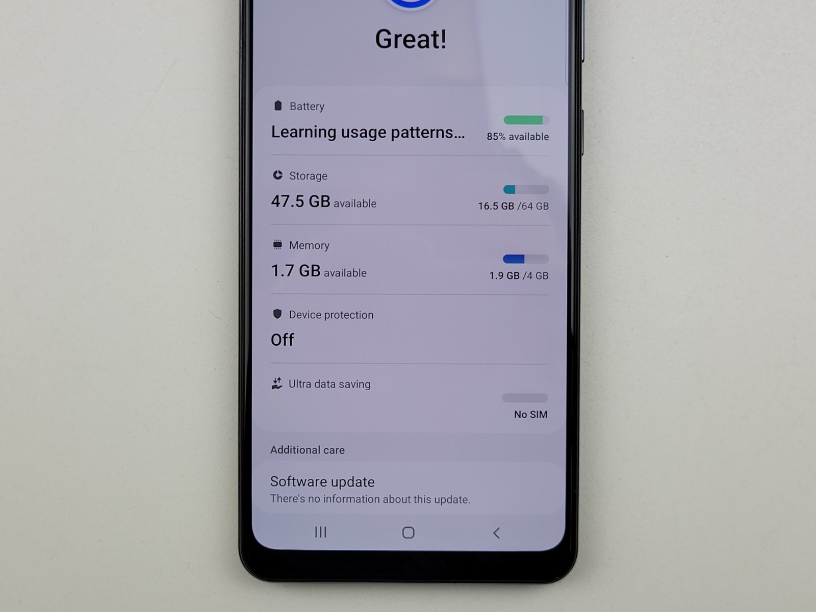 Samsung Galaxy A31 (SM-A315G/DS) 64GB – Blue (GSM Unlocked) Dual SIM – J0450