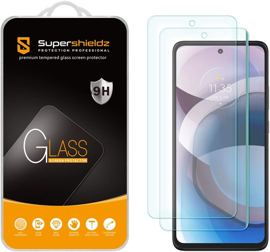 2PCS Tempered Glass Screen Protector for Motorola One 5G Ace & One 5G UW Ace