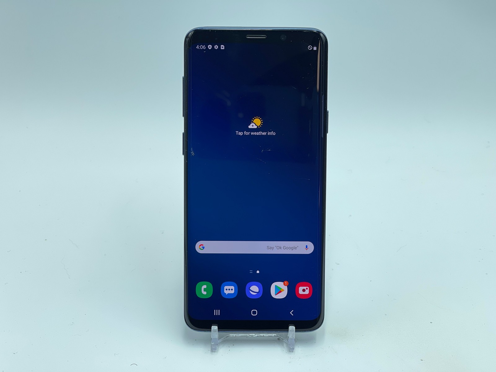Samsung Galaxy S9+ 64GB SM-G965U1 (LTE Unlocked) CrkGls, CrkBk (E-0100)
