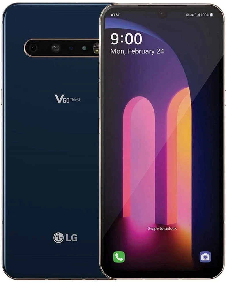 LG V60 ThinQ 5G LM-V600TM 128GB – GSM Unlocked Blue