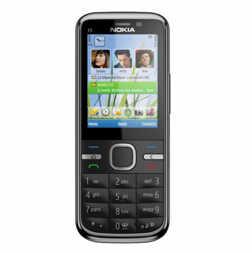 HOT Original Nokia C5-00 Unlocked 3G 5MP Camera MP3 GPS WCDMA Black Mobile Phone