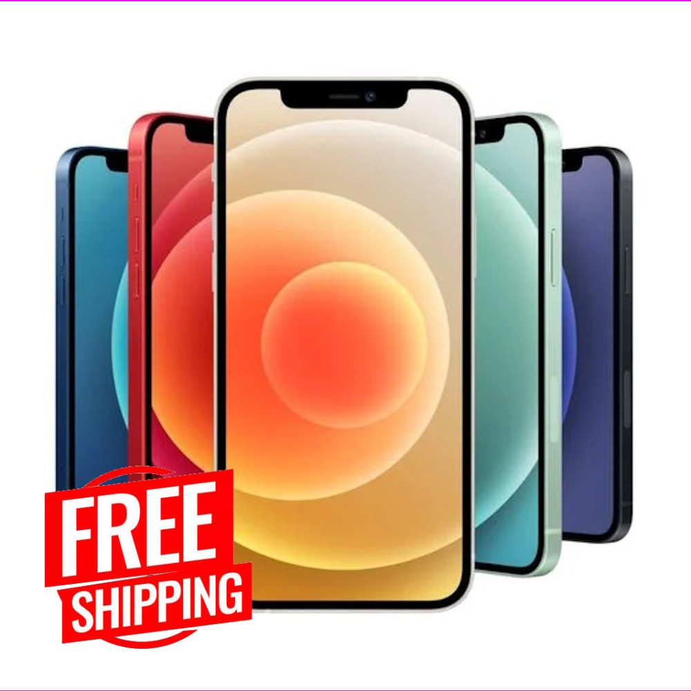 iPhone 12 64GB/128GB Verizon/AT&T/T-Mobile 5G – Black, Blue, Red – Free Ship