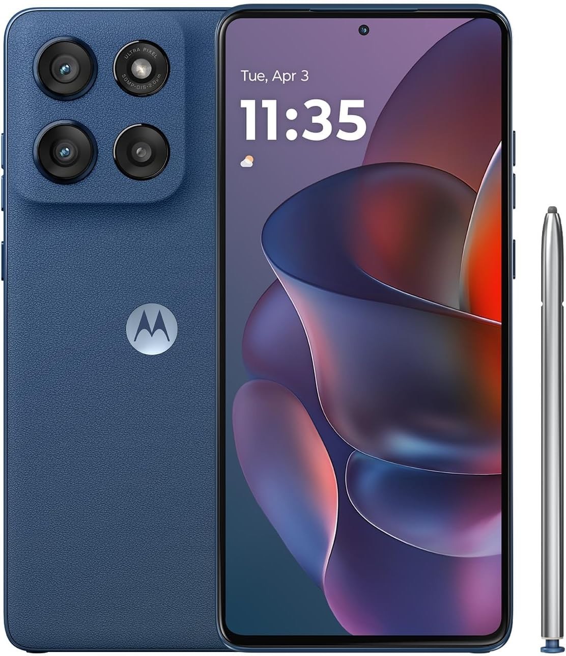 Open box Moto G Stylus 5G 2025 128GB XT2517V VZW Unlocked Gibraltar Sea Extras