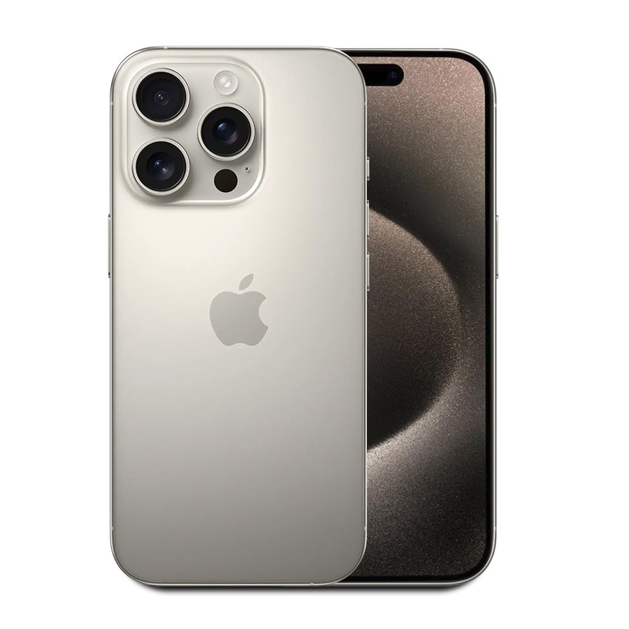 Apple iPhone 15 Pro 90%+ 128GB Unlocked 6.7″ (Natural Titanium) A2849 w/Warranty