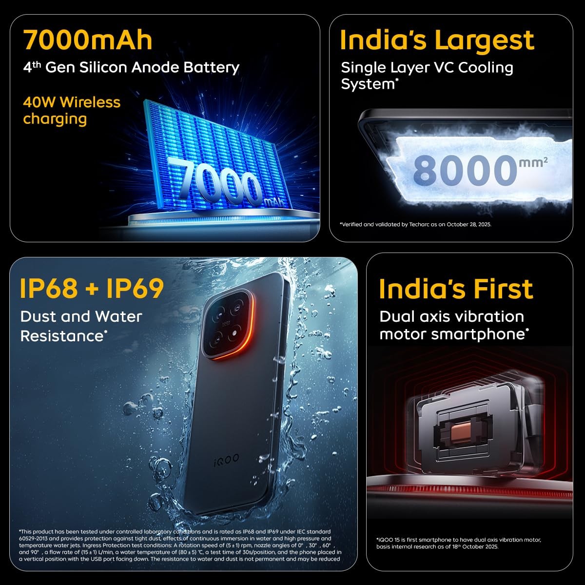 iQOO 15 5G | 256GB | 12GB RAM | Alpha | Snapdragon 8 Global Version Unlocked