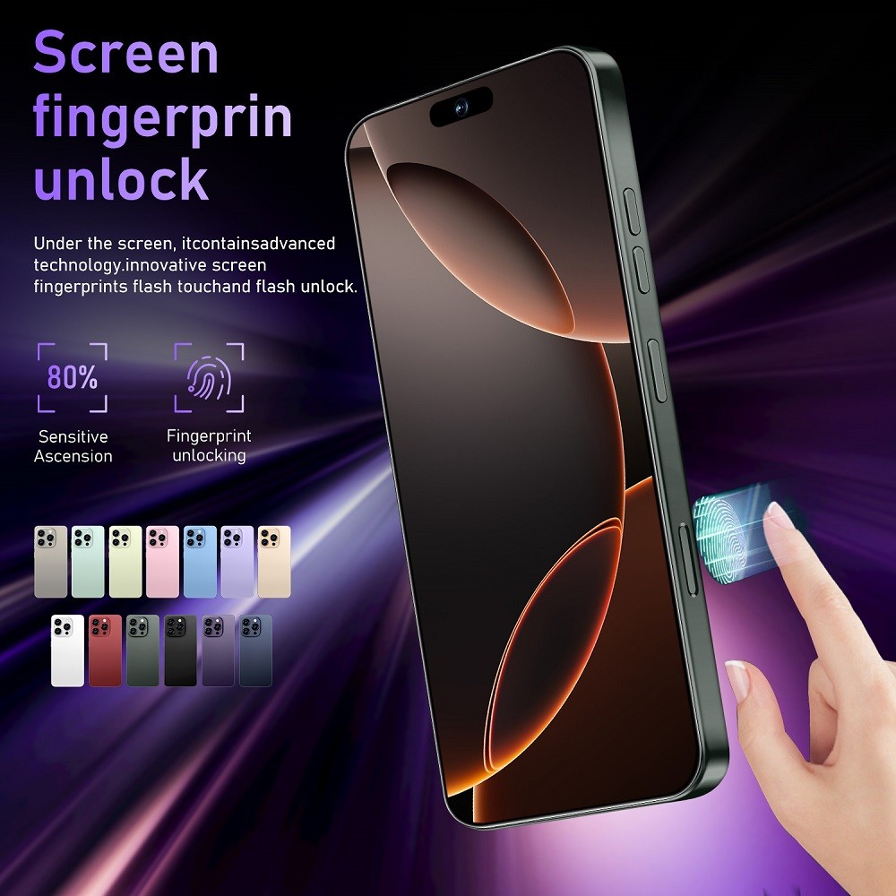 I16 Pro Max 5G Unlocked Cell Phone 8+256GB Smartphone Android 14 Dual SIM Mobile