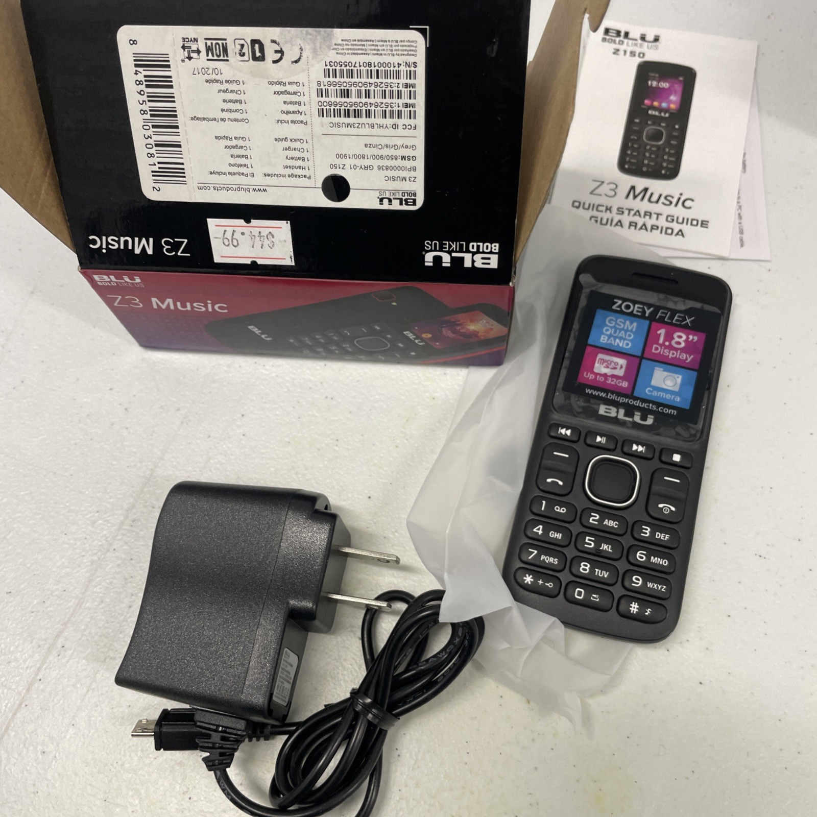 BLU Z3 Music GSM Unlocked 1.8″ Dual Sim FM Radio Cellphone –