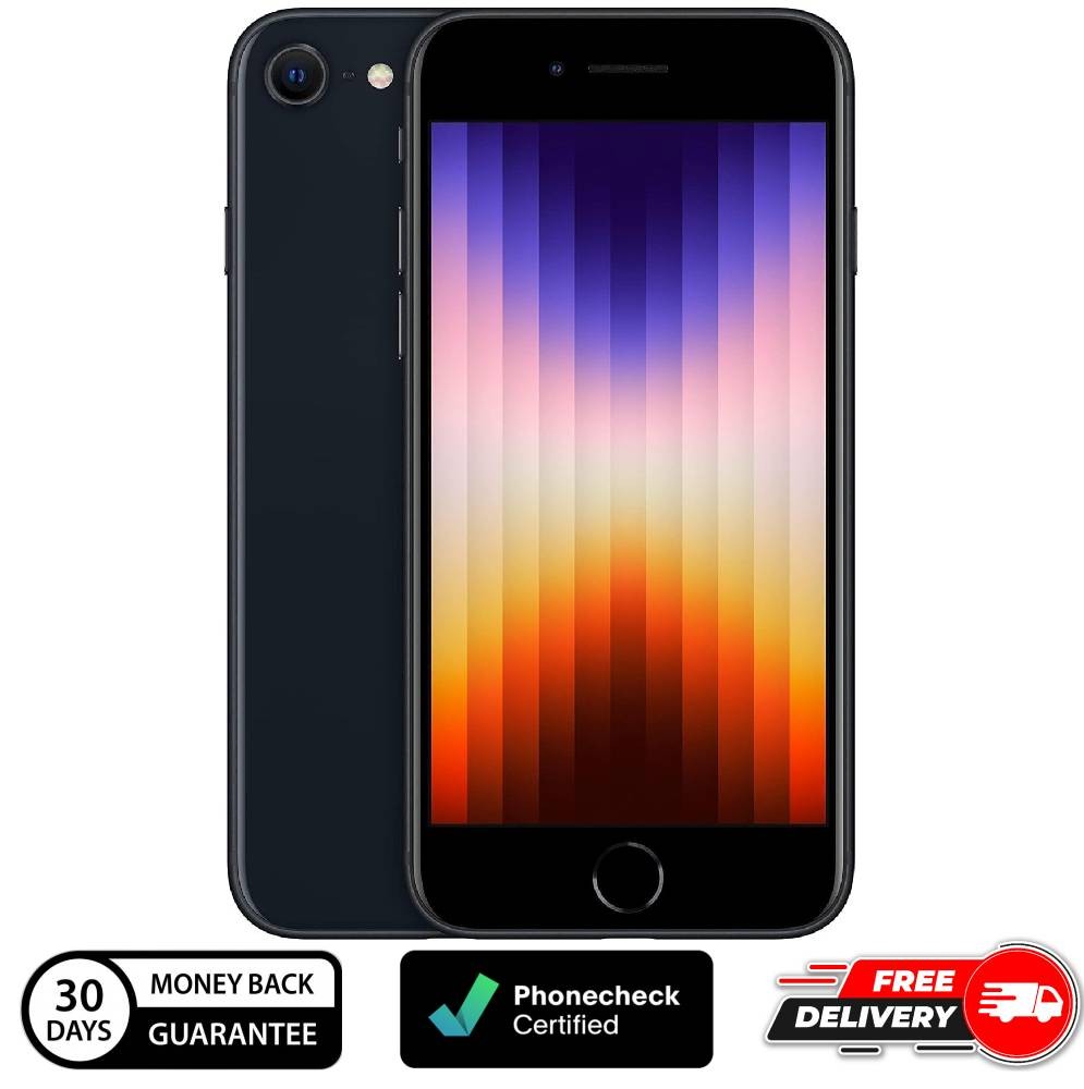 Apple iPhone SE 3rd Gen (2022) – 64 GB – Midnight (Unlocked) Poor