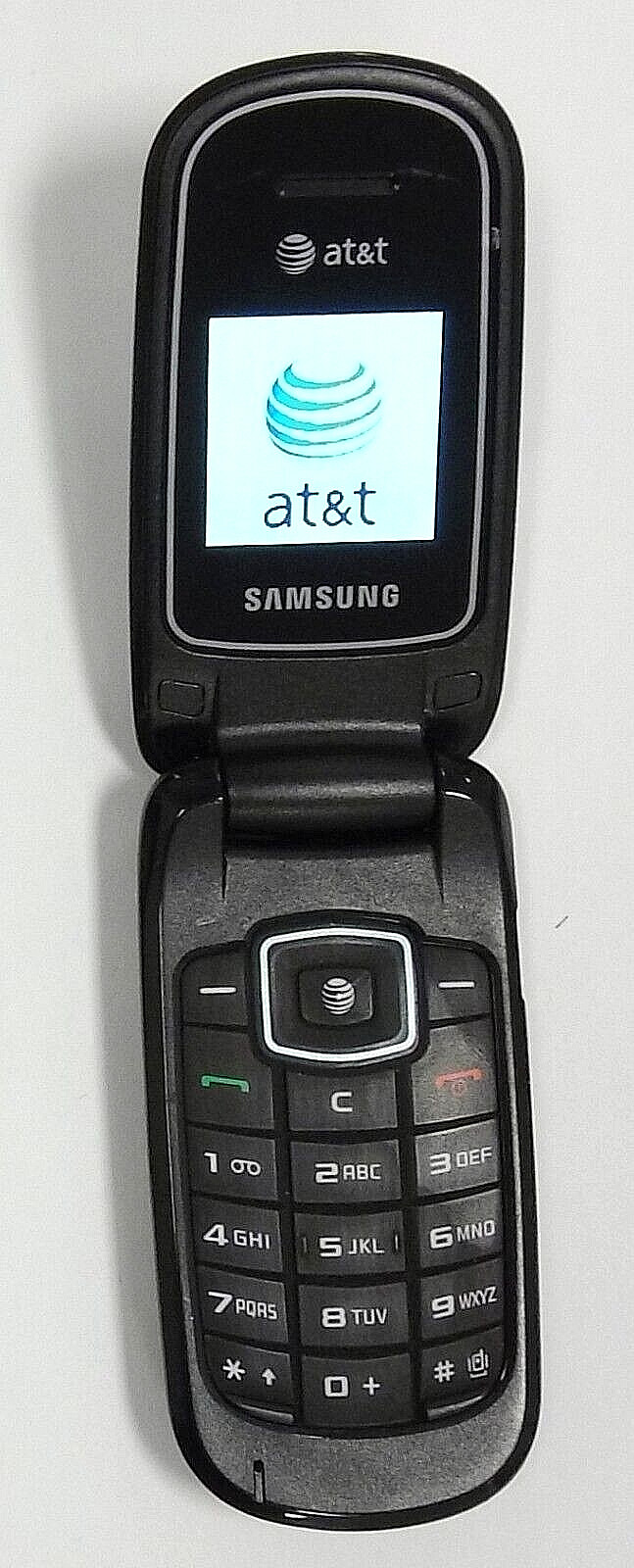 Samsung SGH-A107 – Silver and Black ( AT&T ) Cellular Flip Phone