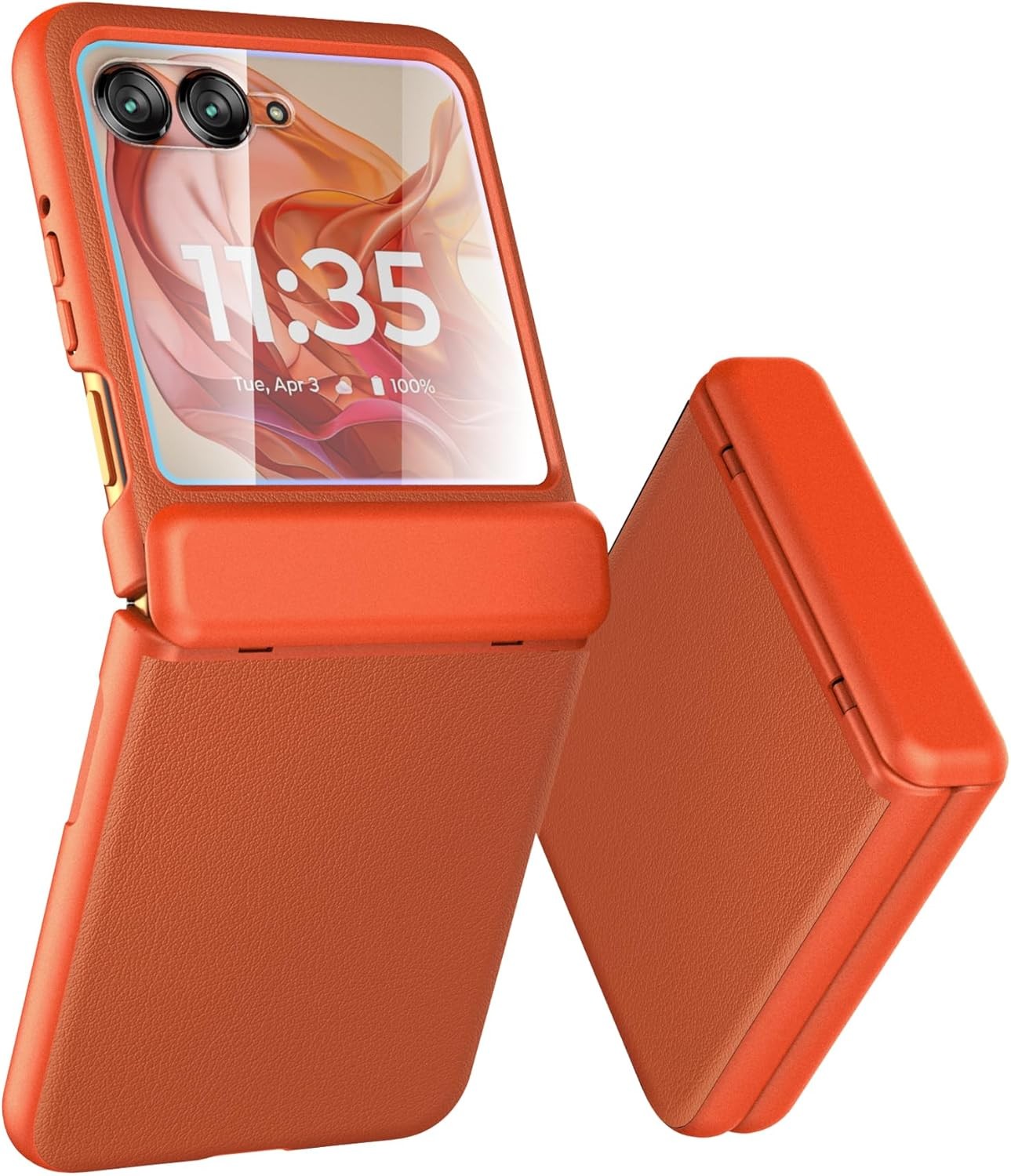 Case for Motorola Razr 2024/2025/2026 – Slim Cover + PU Leather Back Protective