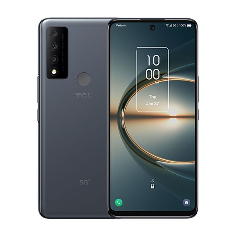 TCL 30 V 5G T781S 128GB LTE GSM Verizon Smartphone Black