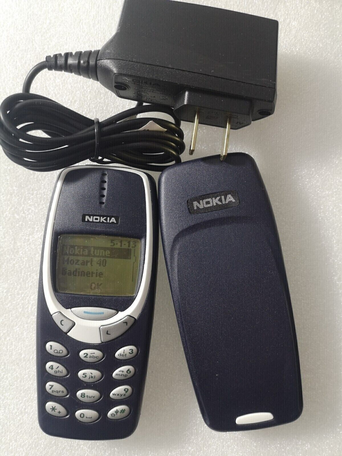 Nokia 3310 Blue Unlocked 2G GSM 900/1800 Good Quality Cellular Phone US