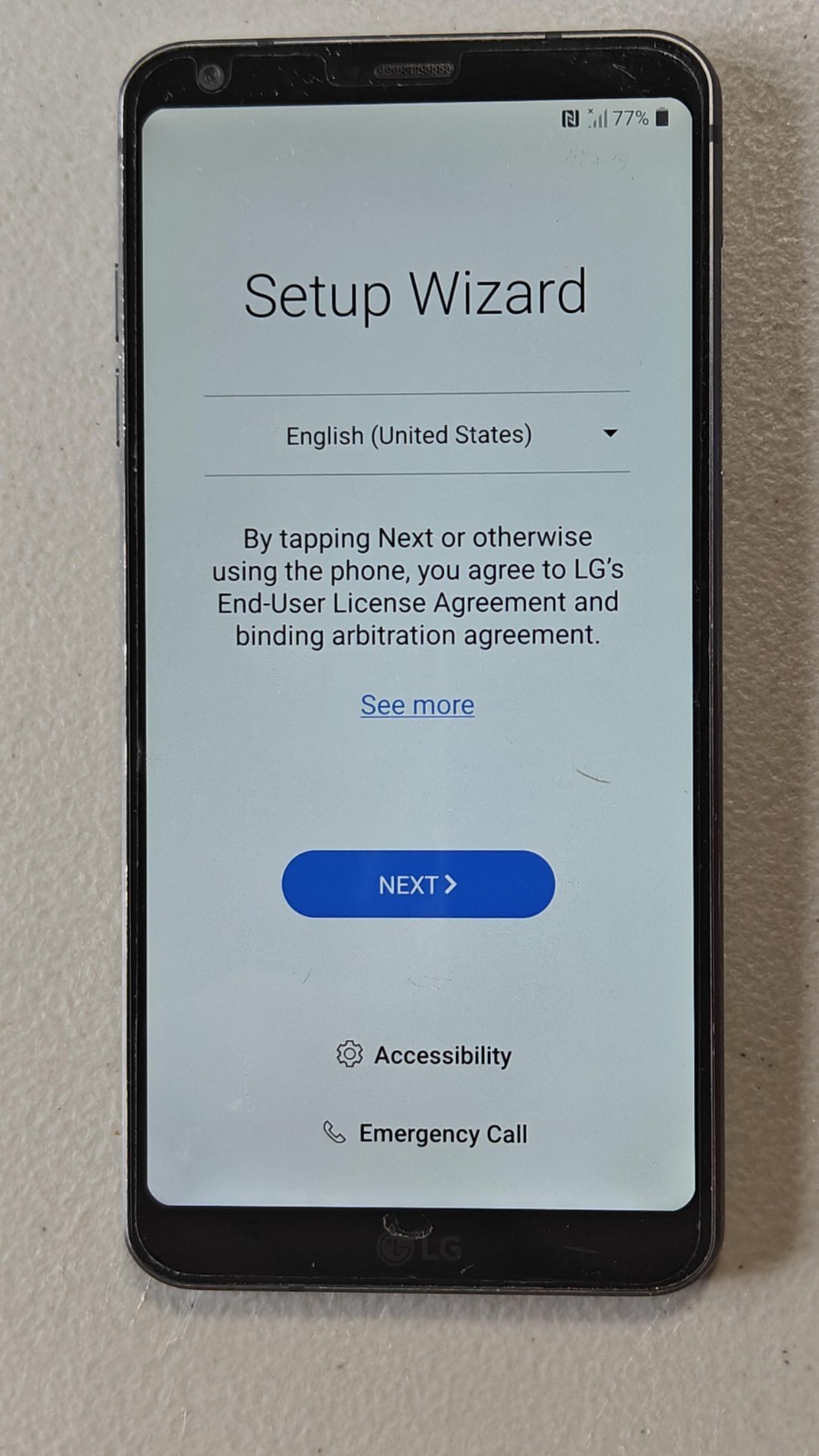LG G6 – 32 GB – Astro Black (Verizon) – PLEASE READ