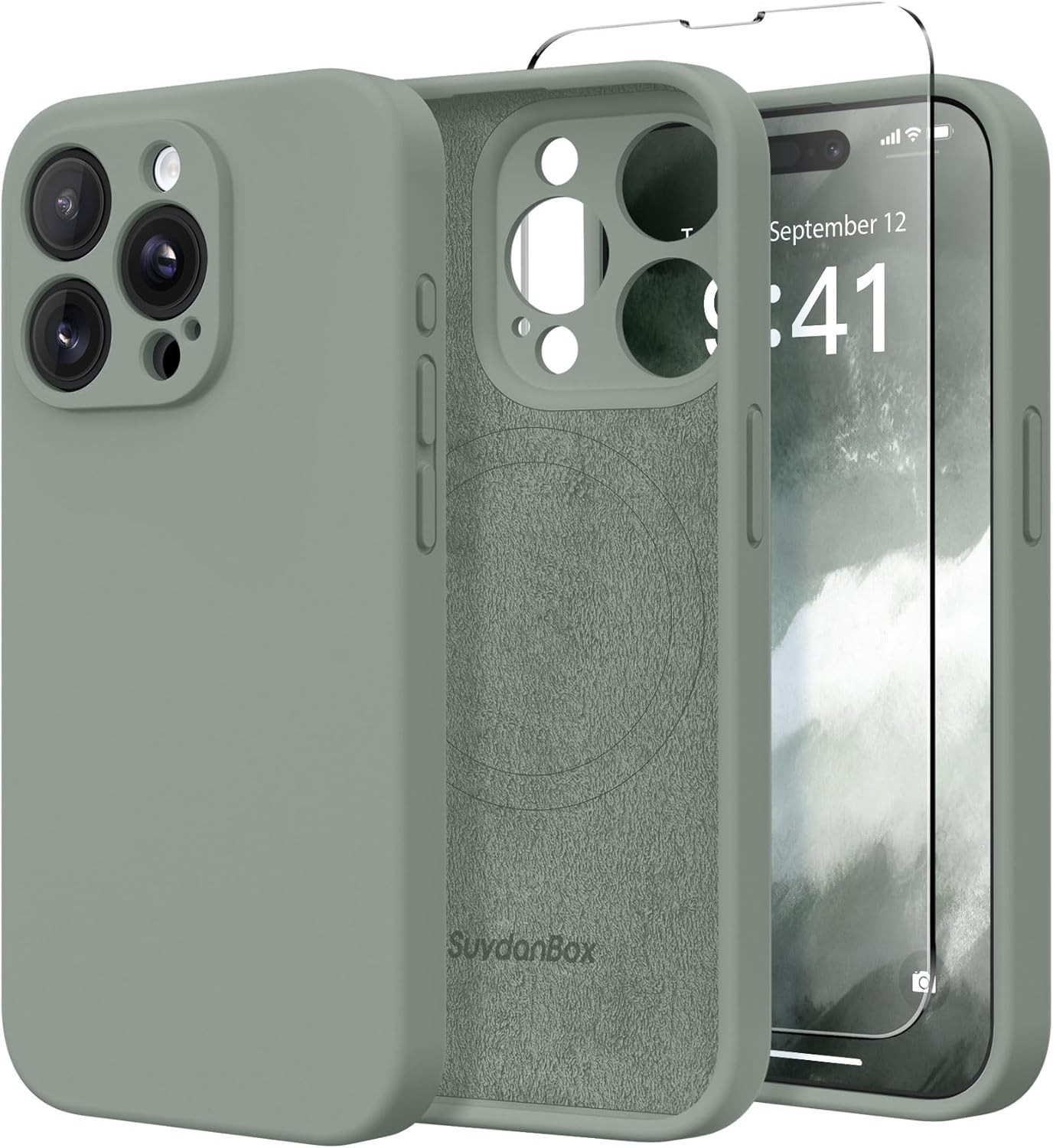 Magnetic for iPhone 12 Pro Max Case, Silicone Shockproof Protective Phone Case 6