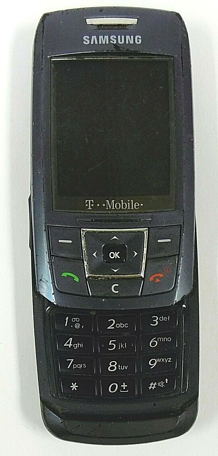 Samsung SGH-T429 – Blue and Black ( T-Mobile ) Rare Cellular Slider Phone – READ