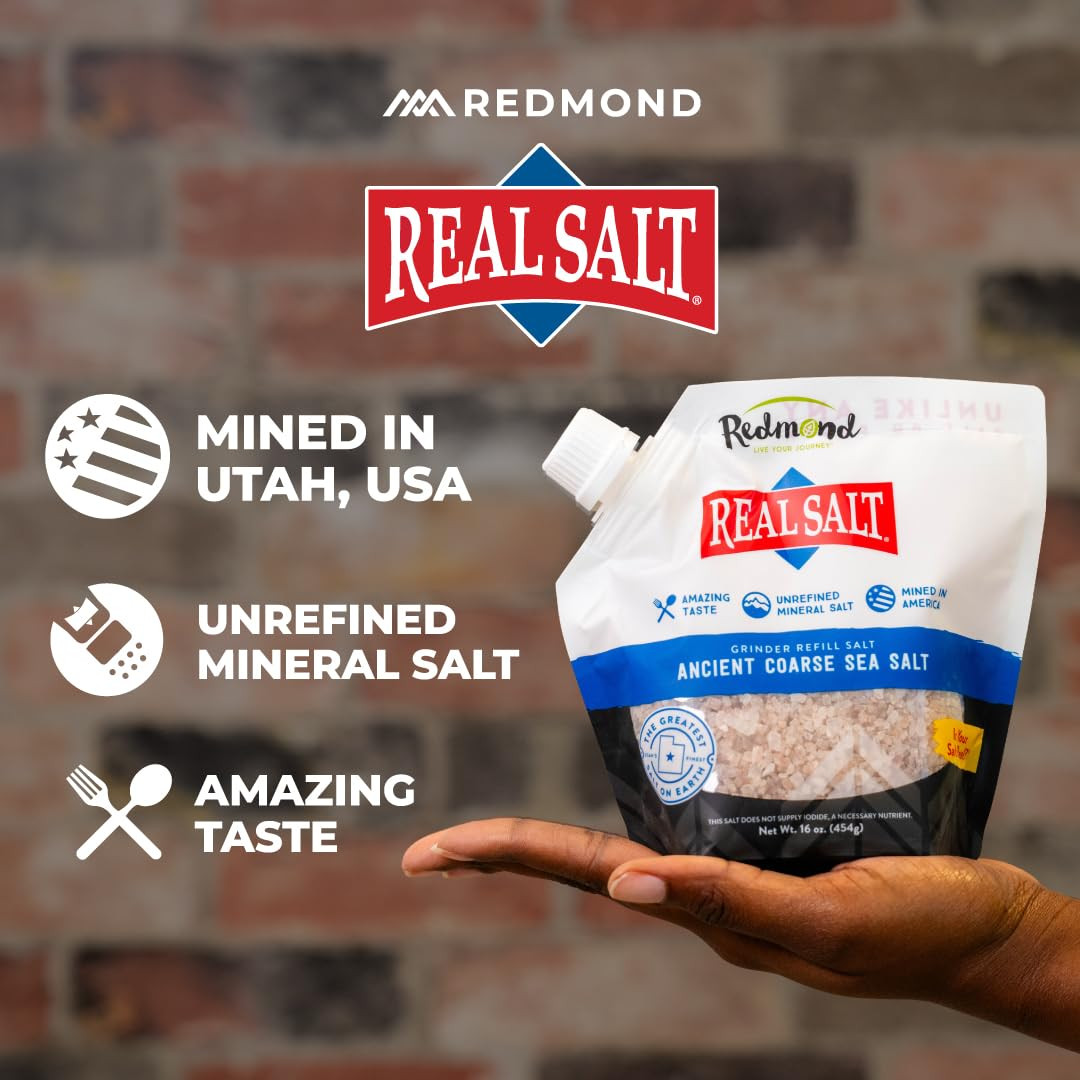 REAL SALT Coarse Salt, 16 OZ