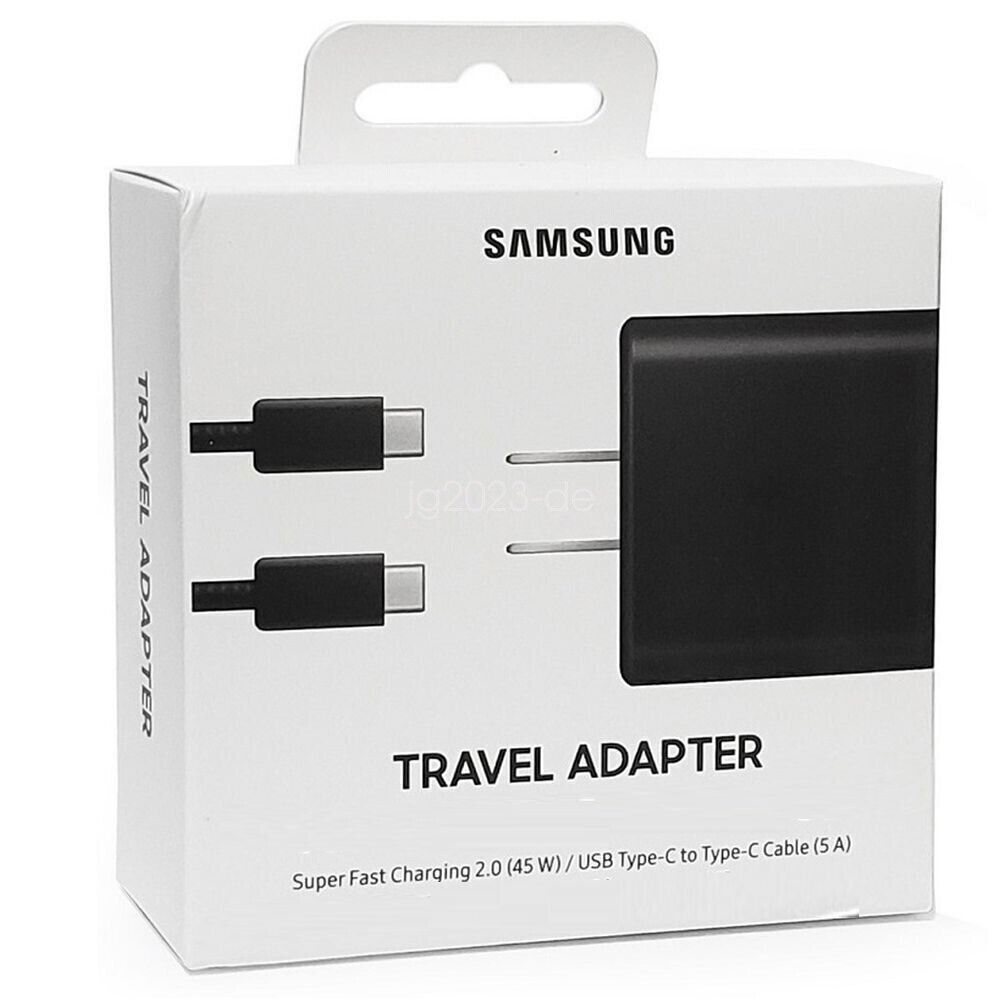45W Power Fast Charger Wall Adapter Type C Cable For Samsung Galaxy S23 S22 S21+