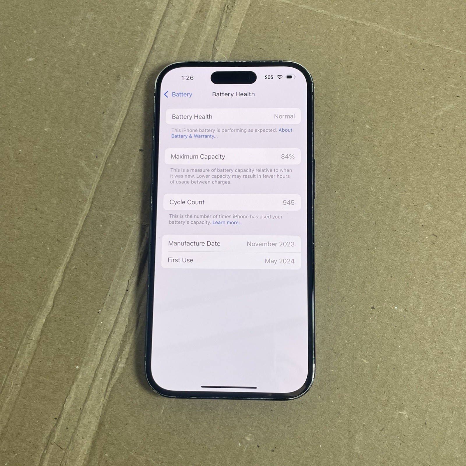 Factory Unlocked Apple iPhone 15 128GB Black MTLV3LL/A