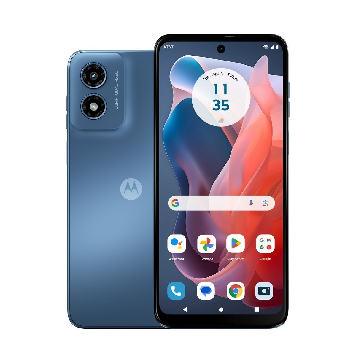 Motorola Moto G Play 2024 XT2413 64GB (Unlocked) 6.5″ – Sapphire Blue OPEN BOX