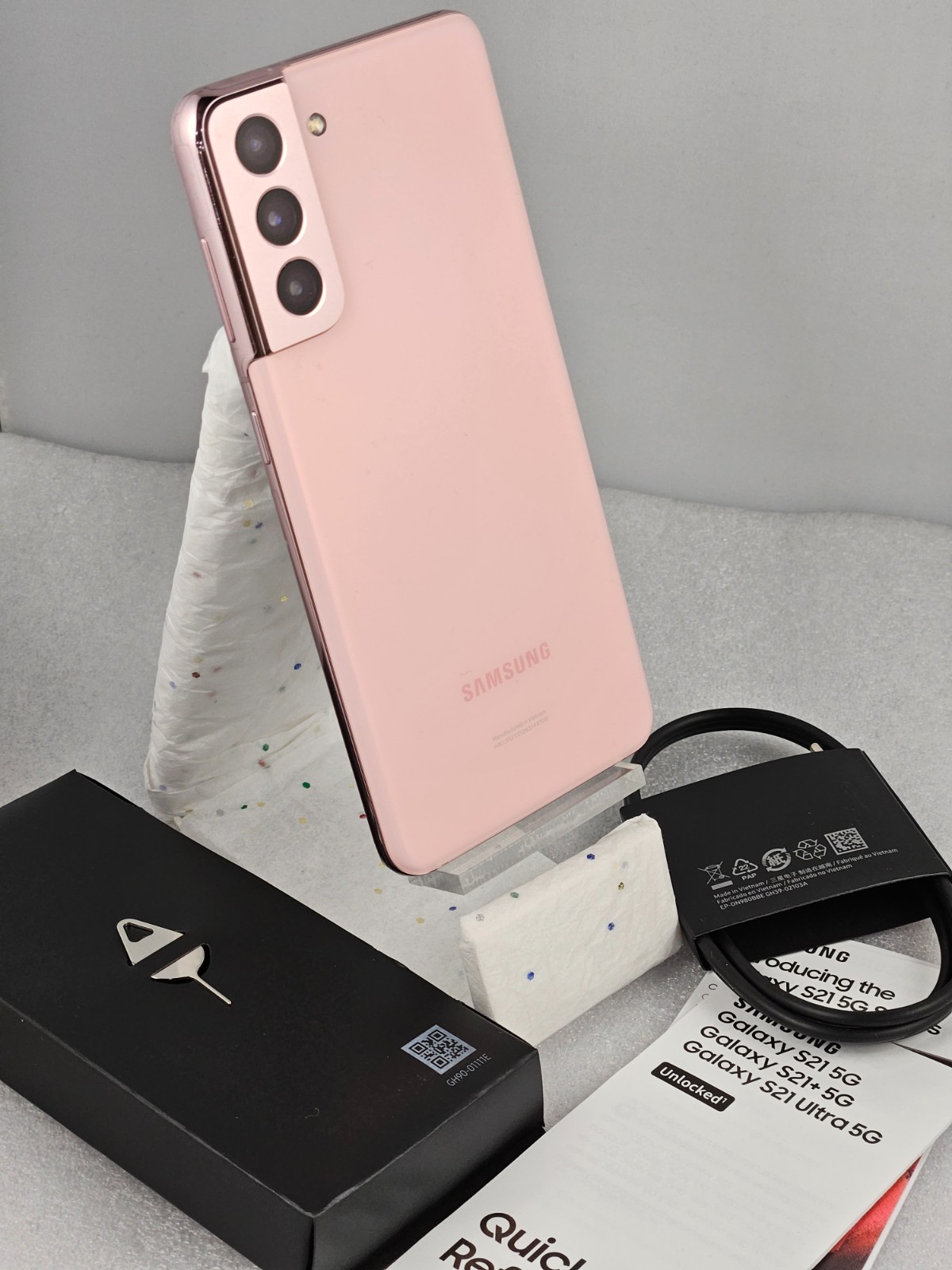 SAMSUNG Galaxy S21 5G -(SM-G991U1)-128GB-Phanton Pink-UNLOCKED-NEW-OPEN BOX