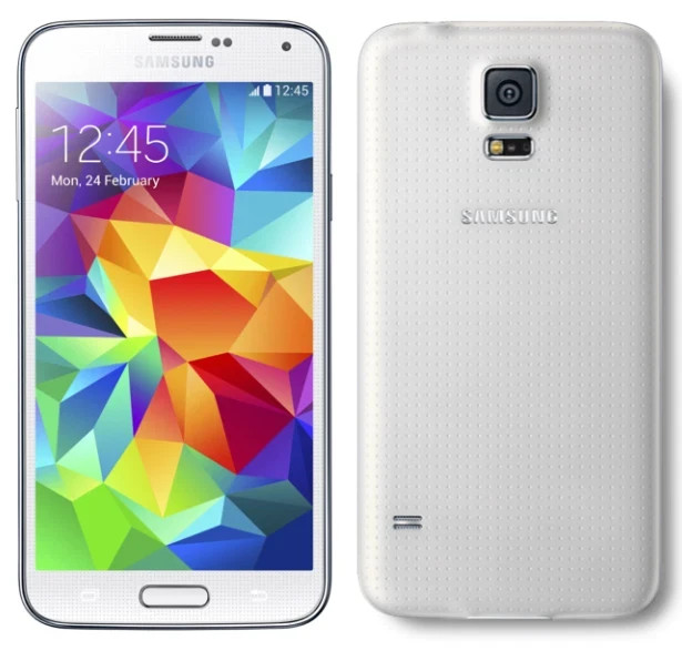 Samsung Galaxy S5 16 GB Shimmery White Unlocked Smartphone New Genuine Rare