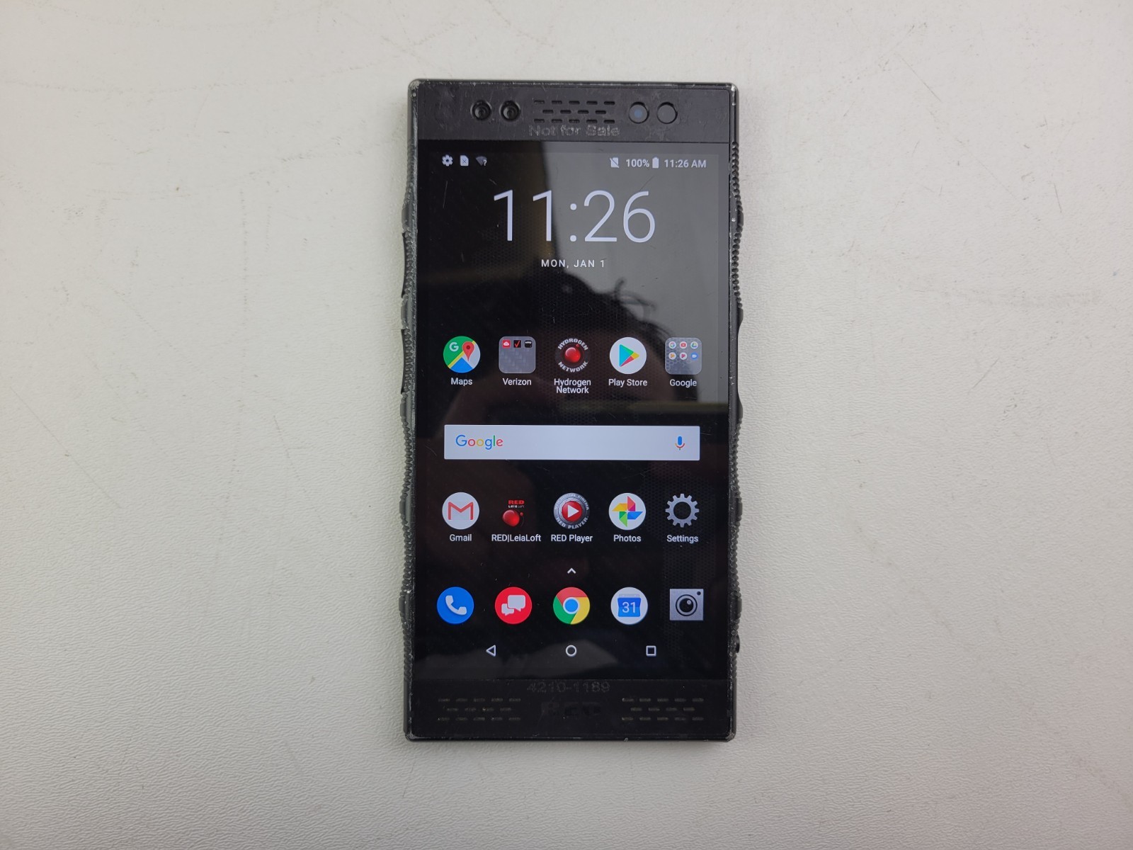 RED HYDROGEN One (H1A1000) 128GB – Black (Verizon) – Clean IMEI – H5925