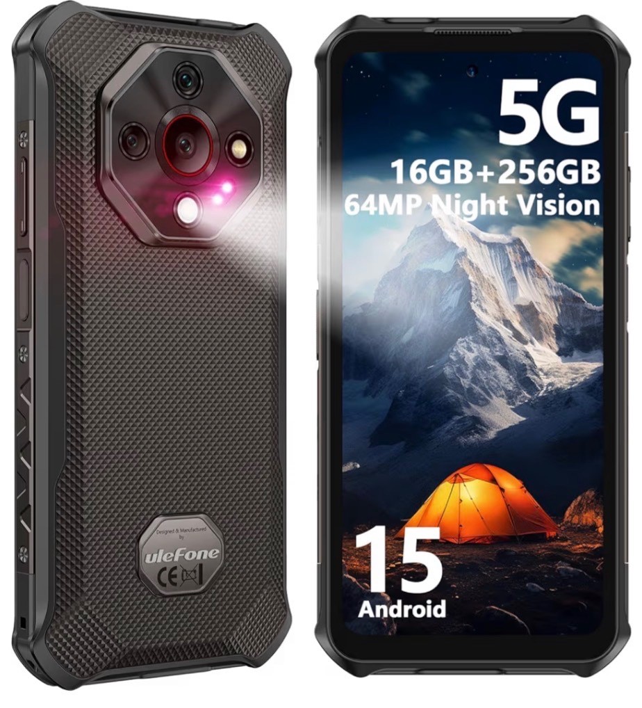 X16 Pro 5G Rugged Phone, 16GB+256GB/2TB, MTK Dimensity 6300 Android 15, 10360mAh