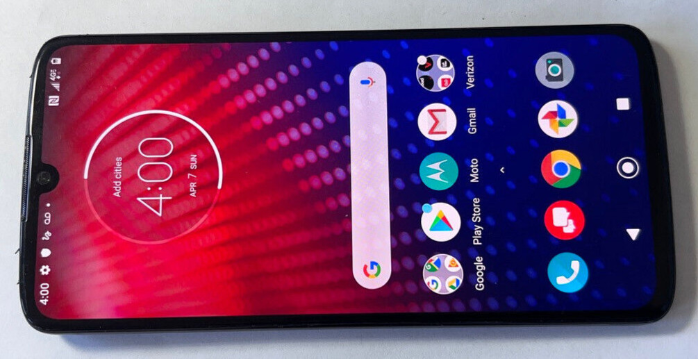 UNLOCKED Verizon Motorola Moto Z4 LTE XT1980 128GB Smart Phone / TELLO T-Mobile