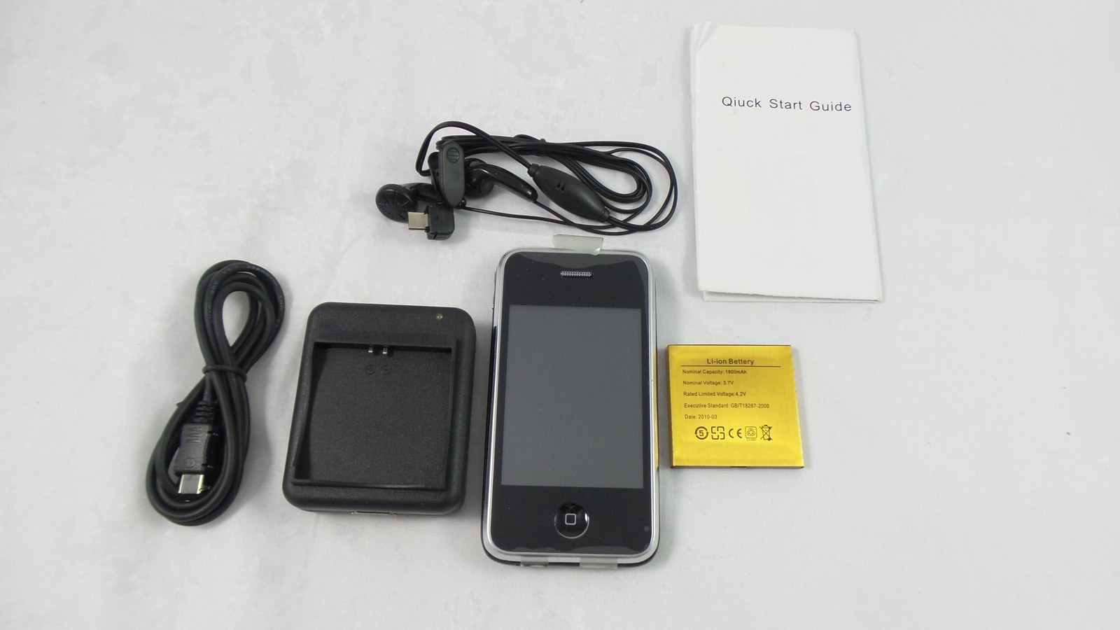 Dual SIM Unlocked Touchscreen Quad Band Smartphone – Black